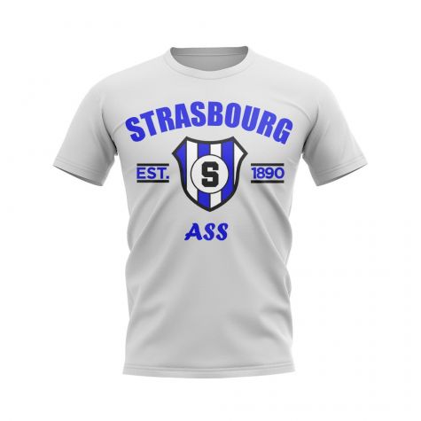 Strasbourg Established Football T-Shirt (White)