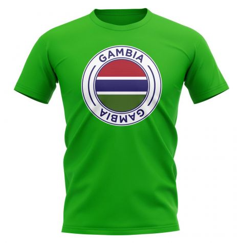 Gambia Football Badge T-Shirt (Green)