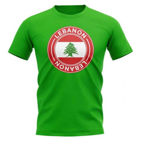 Lebanon Football Badge T-Shirt (Green)