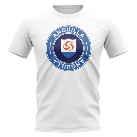 Anguilla Football Badge T-Shirt (White)