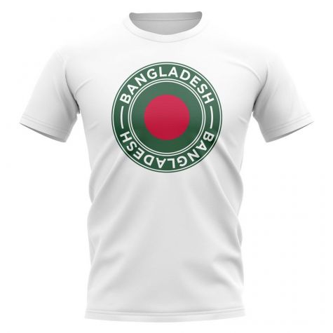 Bangladesh Football Badge T-Shirt (White)