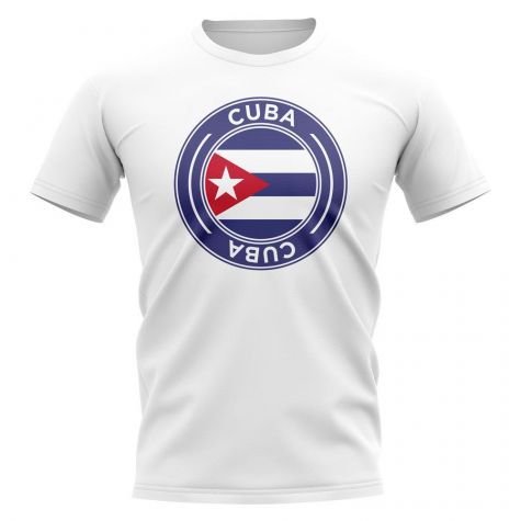 Cuba Football Badge T-Shirt (White)