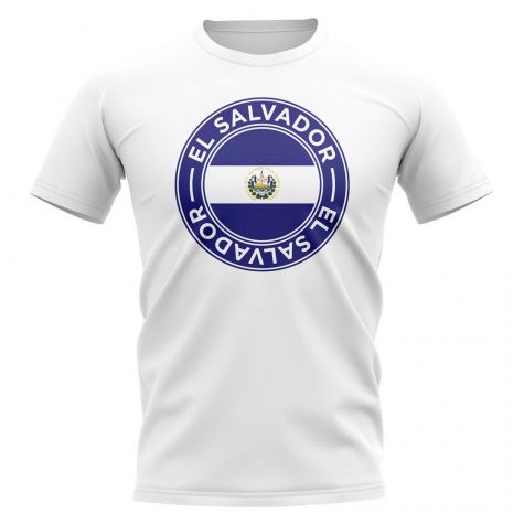 El Salvador Football Badge T-Shirt (White)