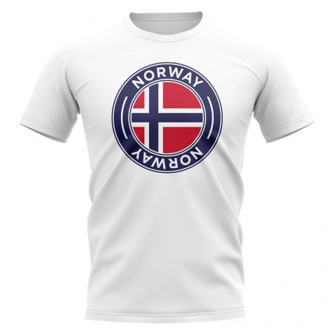 Norway Football Badge T-Shirt (White)