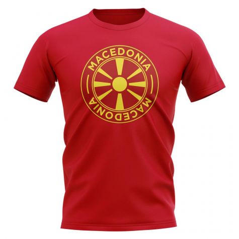 Macedonia Football Badge T-Shirt (Red)