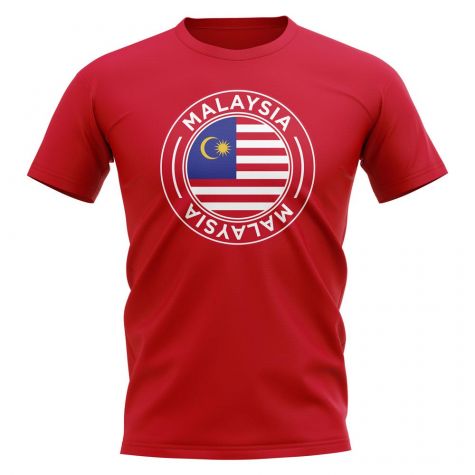 Malaysia Football Badge T-Shirt (Red)