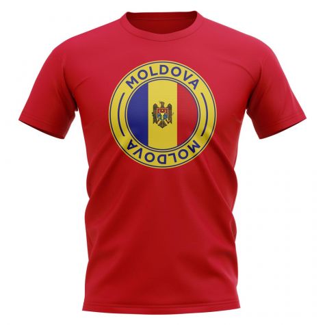 Moldova Football Badge T-Shirt (Red)