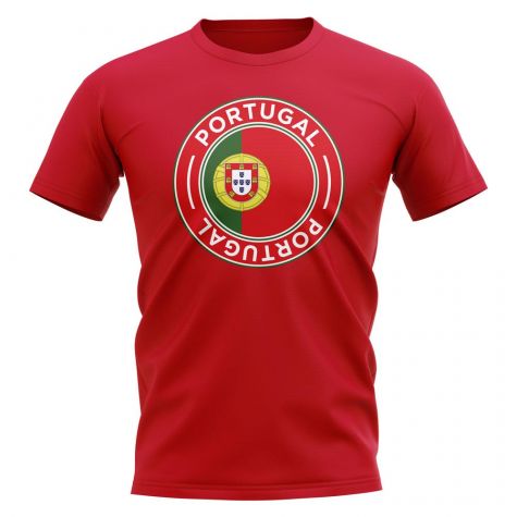 Portugal Football Badge T-Shirt (Red)