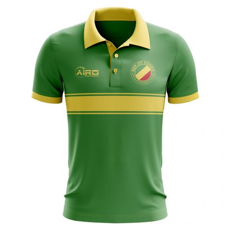 Congo Concept Stripe Polo Shirt (Green) (Kids)