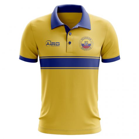 Ecuador Concept Stripe Polo Shirt (Yellow) (Kids)