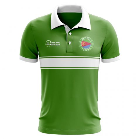 Eritrea Concept Stripe Polo Shirt (Green) (Kids)