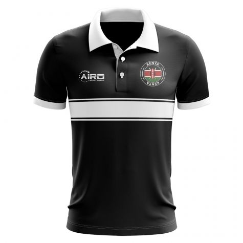Kenya Concept Stripe Polo Shirt (Black) (Kids)