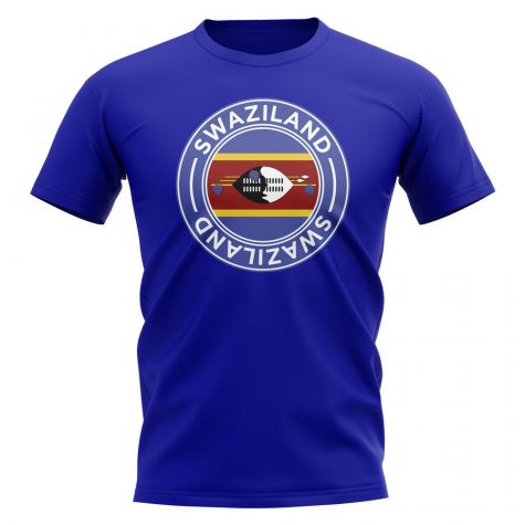 Swaziland Football Badge T-Shirt (Royal)