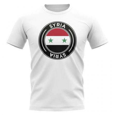 Syria Football Badge T-Shirt (White)