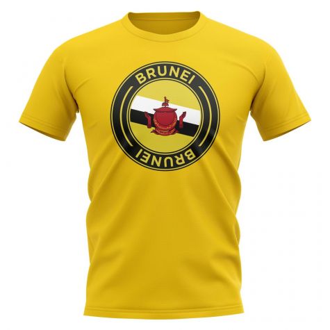 Brunei Football Badge T-Shirt (Yellow)