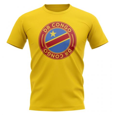 Dr Congo Football Badge T-Shirt (Yellow)