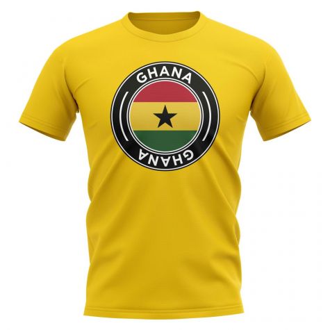 Ghana Football Badge T-Shirt (Yellow)