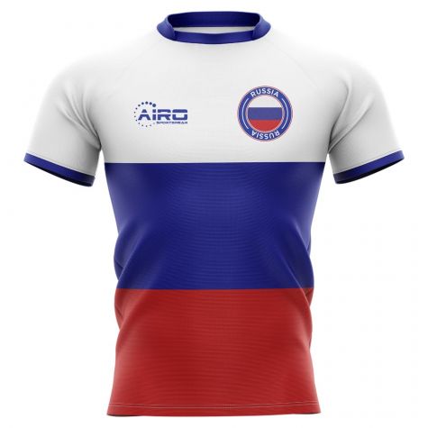 Russia 2019-2020 Flag Concept Rugby Shirt - Adult Long Sleeve
