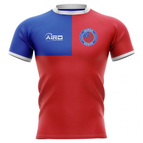 Samoa 2019-2020 Flag Concept Rugby Shirt