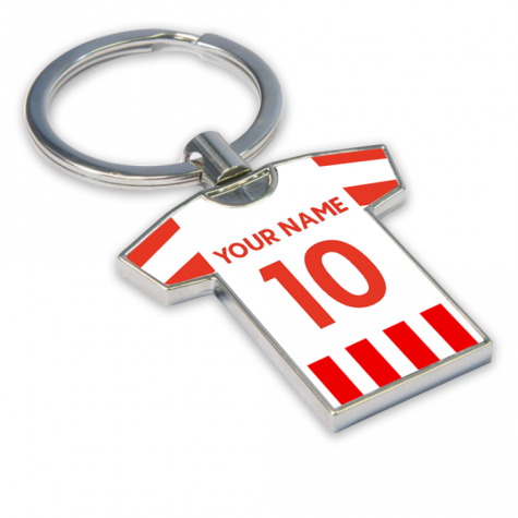 Personalised Stoke City Football Shirt Key Ring