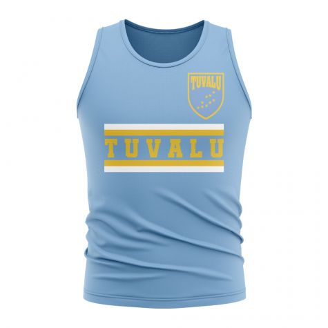 Tuvalu Core Football Country Sleeveless Tee (Sky)