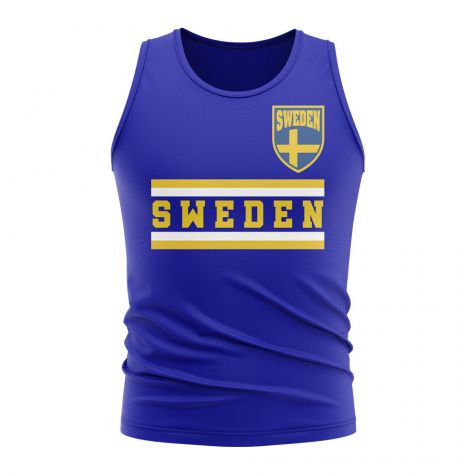 Sweden Core Football Country Sleeveless Tee (Royal)