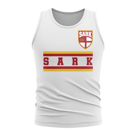 Sark Core Football Country Sleeveless Tee (White)