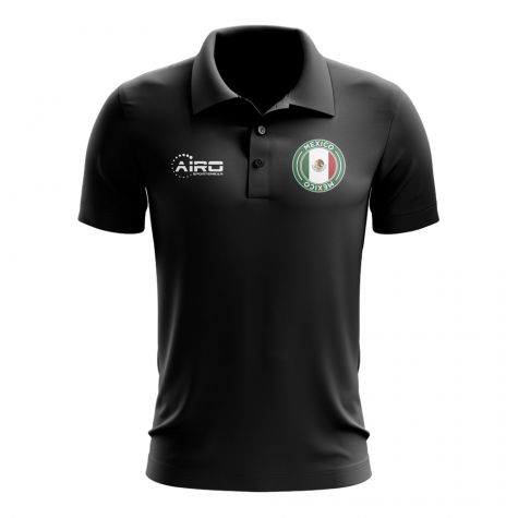 Mexico Football Polo Shirt (Black)