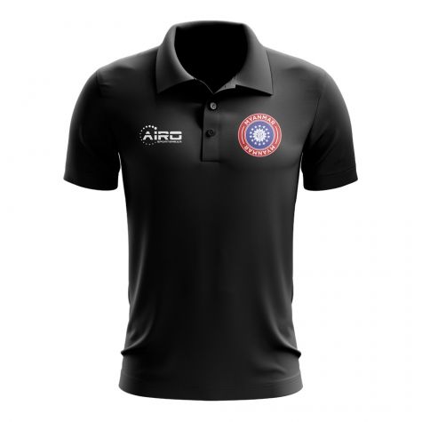 Myanmar Football Polo Shirt (Black)