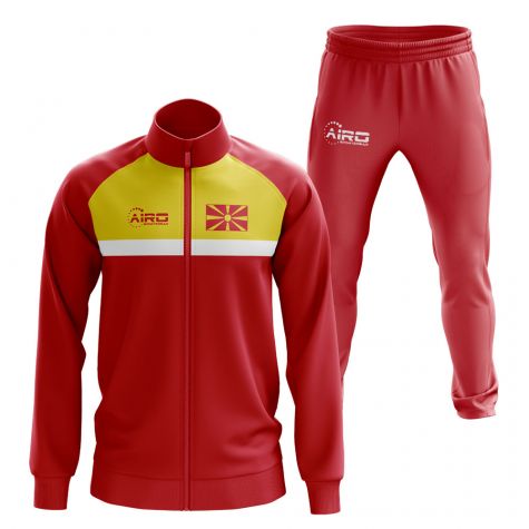 Macedonia Concept Football Tracksuit (Red)