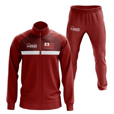 Tonga Concept Football Tracksuit (Red)