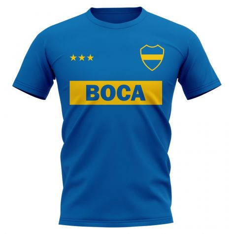 Boca Juniors Vintage Football T-Shirt (Blue)