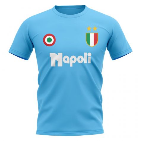Napoli Vintage Football T-Shirt (Sky)