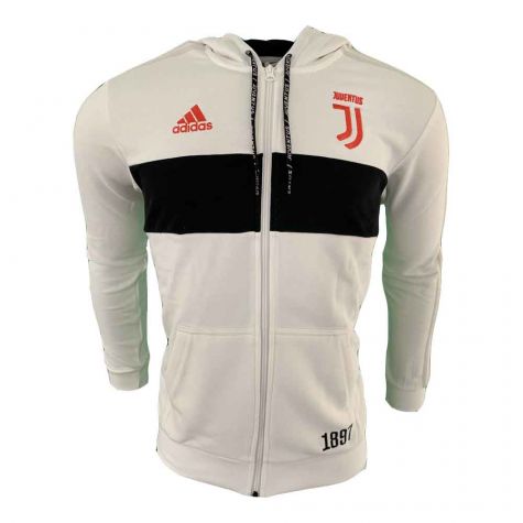 Juventus 2019-2020 3S Full Zip Hoody (White)