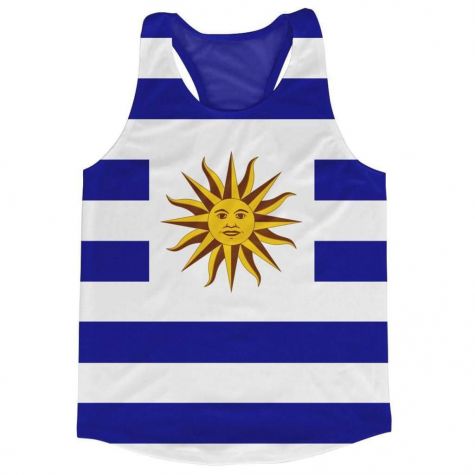 Uruguay Flag Running Vest