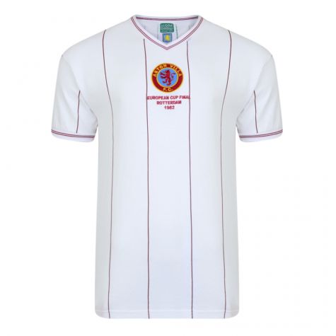 Score Draw Aston Villa 1982 Euro Final Retro Football Shirt