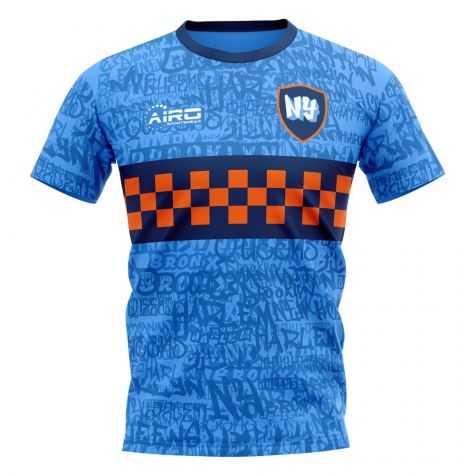 2025-2026 New York Home Concept Football Shirt - Adult Long Sleeve