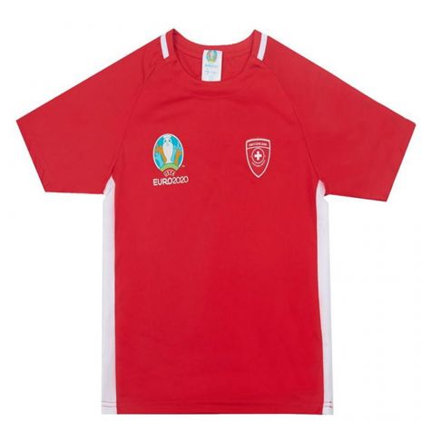 Switzerland 2021 Polyester T-Shirt (Red) - Kids