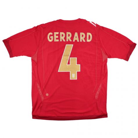 England 2006-08 Away Shirt (Gerrard #4) (Excellent)