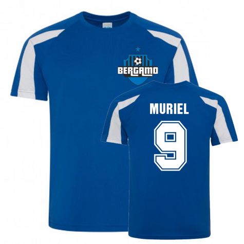 Luis Muriel Atalanta Sports Training Jersey (Blue)