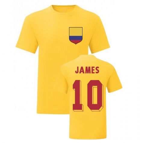 James Rodriguez Colombia National Hero Tee's (Yellow)