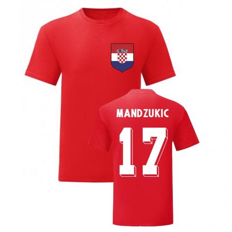 Mario Mandzukic Croatia National Hero Tee's (Red)