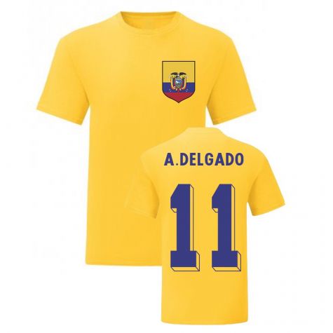 Agustin Delgado Ecuador National Hero Tee (Yellow)