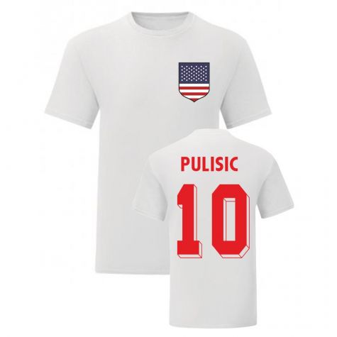 Christian Pulisic USA National Hero Tee (White)