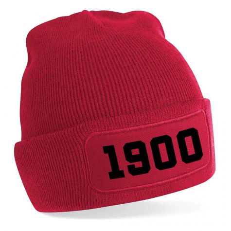 Amsterdam 1900 Football Beanie Hat (Red)