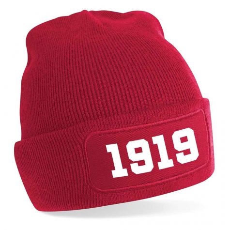 Monaco 1919 Football Beanie Hat (Red)