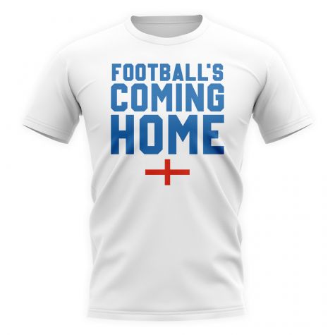 England Footballs Coming Home T-Shirt - Flag/White