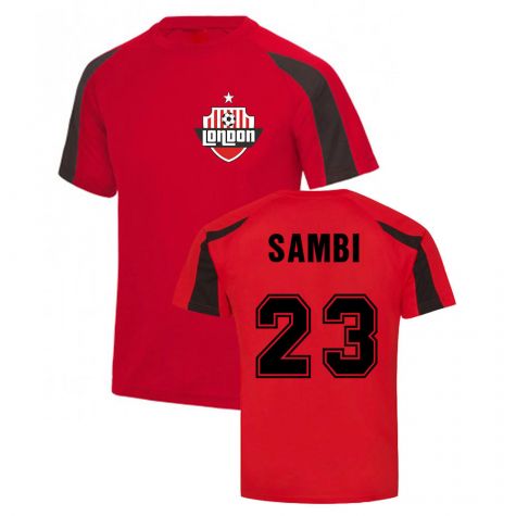 Albert Sambi Lokonga Arsenal Sports Training Jersey (Red)