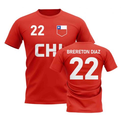 Ben Brereton D az Country Code Chile Hero T-Shirt (Red)
