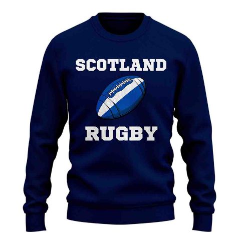 Scotland Rugby Ball Sweatshirt (Navy)